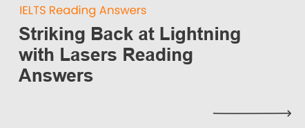 Striking Back at Lightning with Lasers Reading Answers